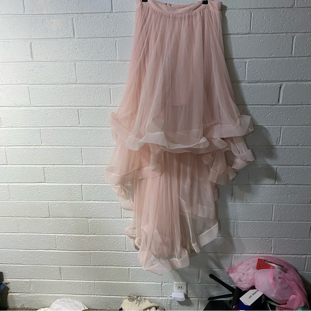 Vintage TLC’s Say Yes To The Prom Formal Fairy Maxi Skirt Layered Pastel Pink - Picture 7 of 9